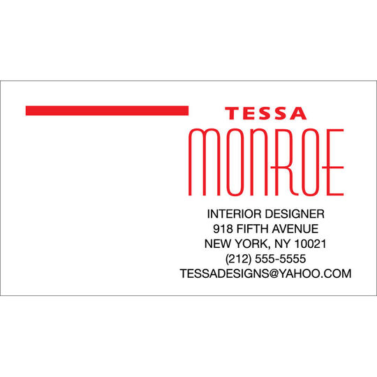 Tessa Business Cards